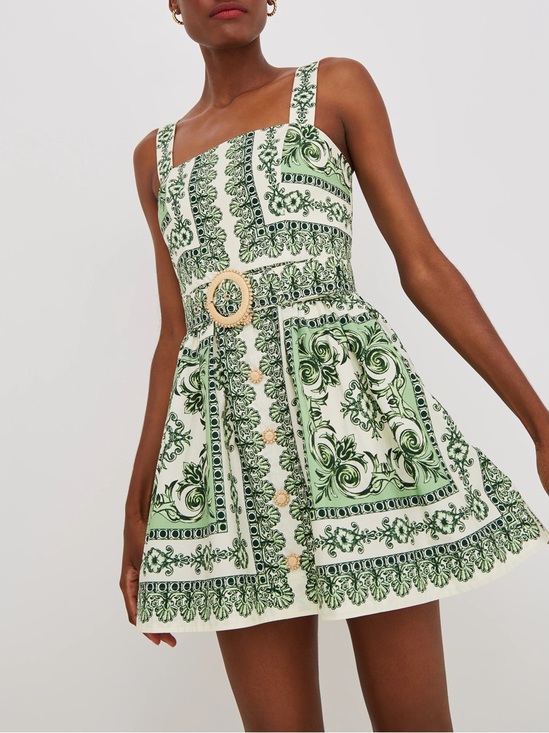 Cara Cara Dresses & Skirts - Cara Cara Candy Mini Dress  Hudson Scarf Mint Green